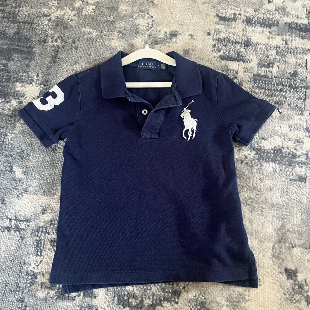 Polo by Ralph Lauren Kids Dark Blue Polo with White Logo